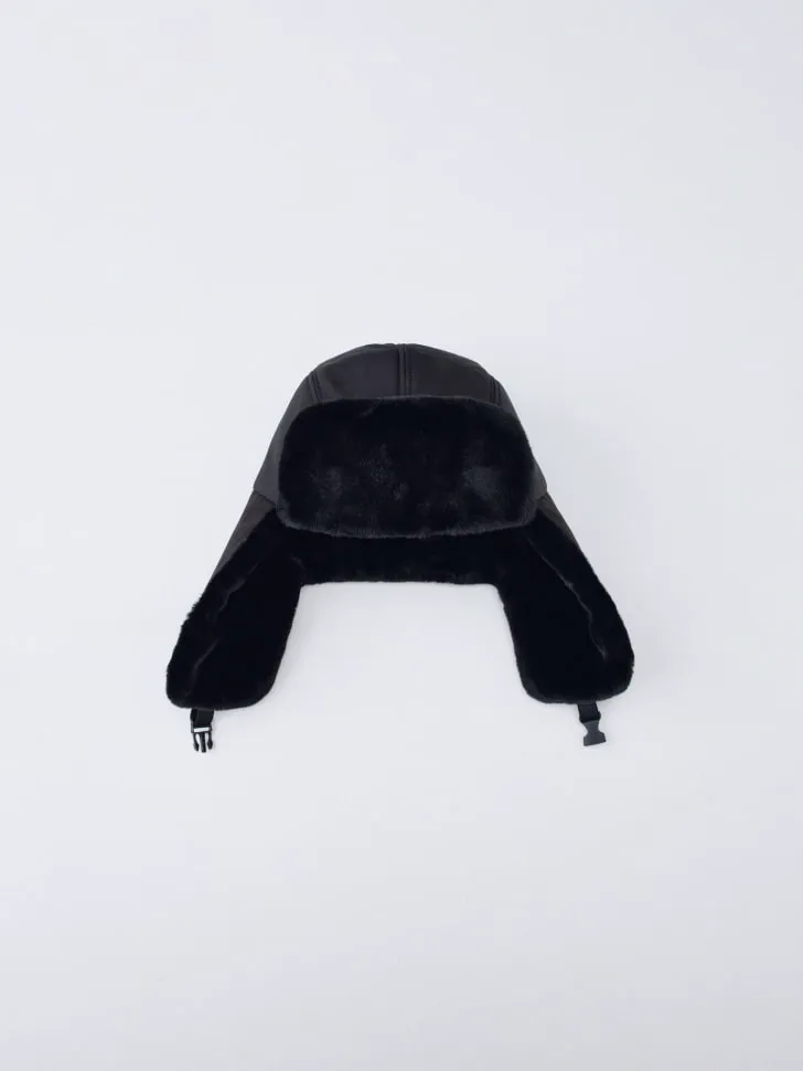 Шапка-ушанка, черный, арт. 13242