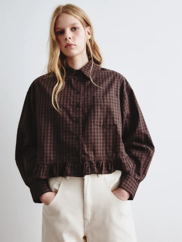 Рубашка в клетку SELA Young, арт. 13243