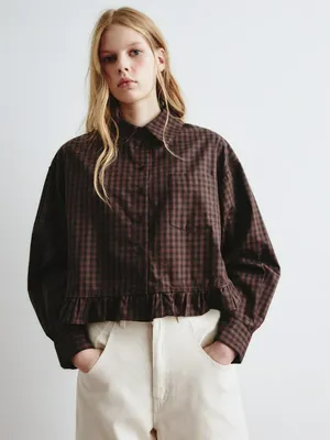 Рубашка в клетку SELA Young, арт. 13243