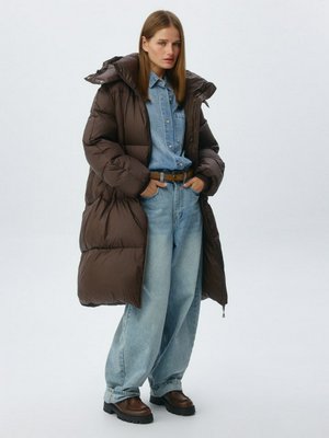 Длинный пуховик с натуральным утеплителем, арт. 13254