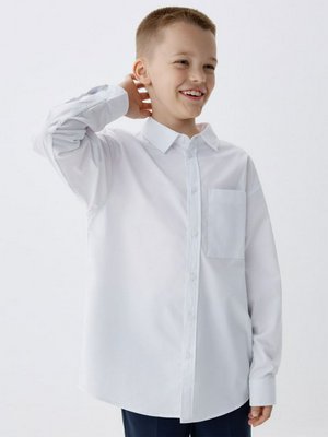 Хлопковая рубашка оверсайз для мальчиков, арт. 13267