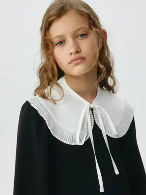 Белый воротник для девочек, белый, арт. 13270