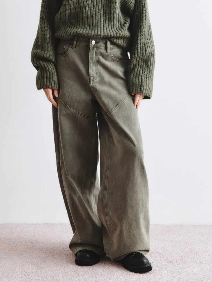 Джинсы Balloon, хаки, арт. 14781