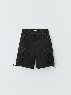 Шорты-парашюты с карманами для мальчиков, черный, арт. ART-001