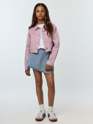 Джинсовая юбка-шорты, голубой, арт. ART12345