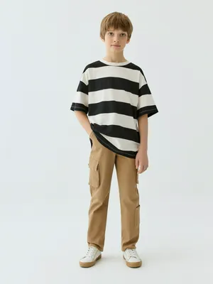 Джинсы Cargo с карманами, хаки, арт. Н/Д