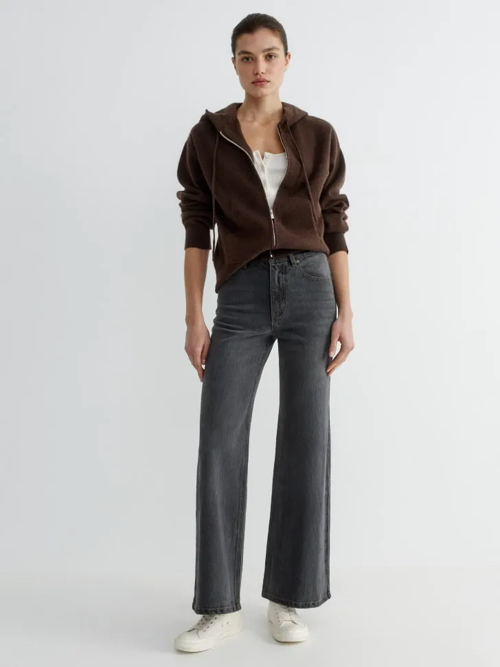 Джинсы Flared, серый, арт. 14829