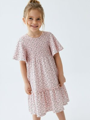 Платье с принтом, розовый, черный, арт. Не указан