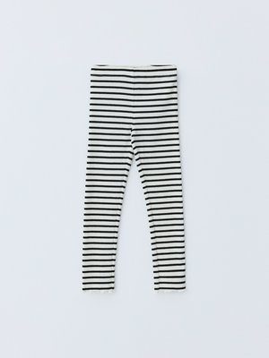 Леггинсы в полоску, белый, черный, арт. Нет
