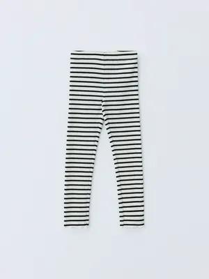 Леггинсы в полоску, белый, черный, арт. Нет