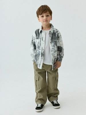 Джинсы Cargo с карманами, хаки, арт. JC001