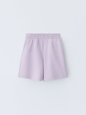 Базовые трикотажные шорты для девочек, лавандовый, арт. 0000