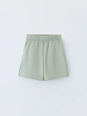 Трикотажные шорты для девочек, светло-зеленый, арт. SHRT_DVCK_001