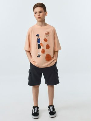 Трикотажные шорты карго, темно-серый, арт. ART001BOY