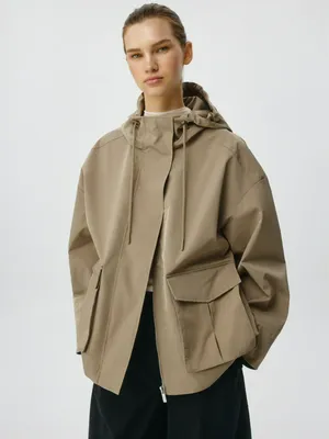Парка с защитой от влаги, бежевый, арт. 00001