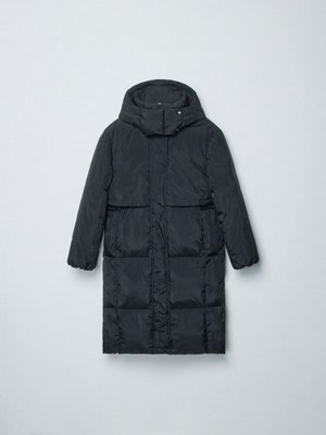 Стеганое пальто с капюшоном, арт. 14889