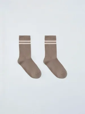 Носки в рубчик с полосками, арт. 14891