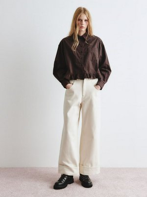 Джинсы Boyfriend fit SELA Young, молочный, арт. s-young-bf001