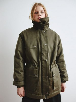 Куртка с отложным воротником, оливковый, арт. sy23456