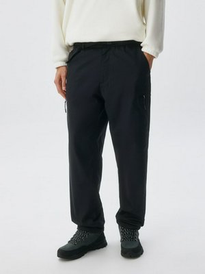 Утепленные брюки-карго, черный, арт. 2024001