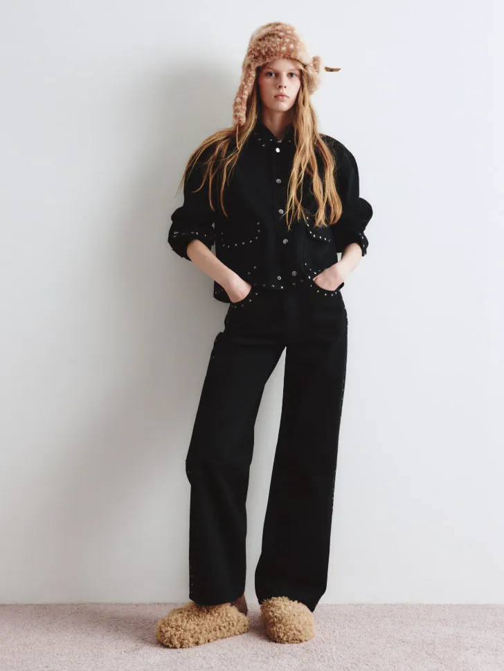 Джинсы Straight Fit, черный, арт. 14916