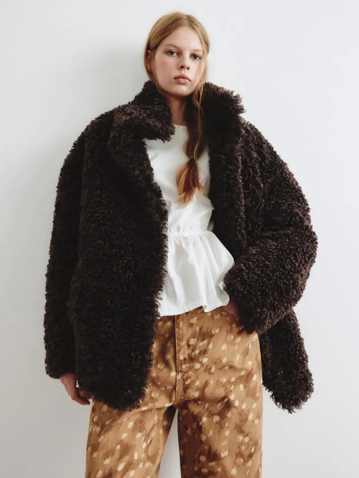 Шуба из искусственного меха SELA Young, арт. 14924