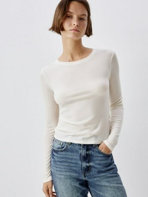 Лонгслив из смесового лиоцелла и шерсти, арт. 14928