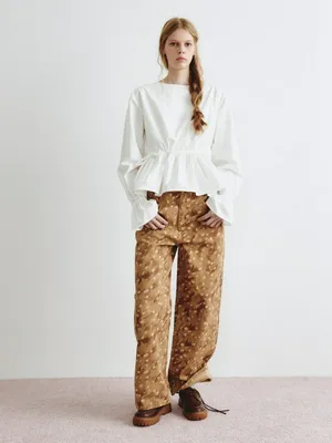 Джинсы Boyfriend fit с принтом, арт. 14929