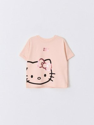 Футболка оверсайз с принтом Hello Kitty, розовый, арт. 14932