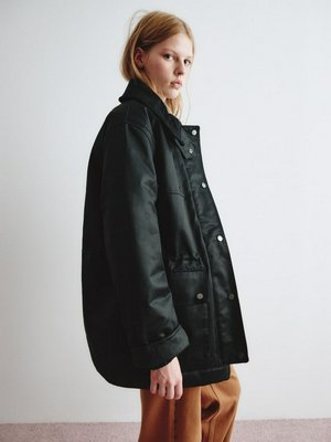 Куртка с отложным воротником, черный, арт. sly2401