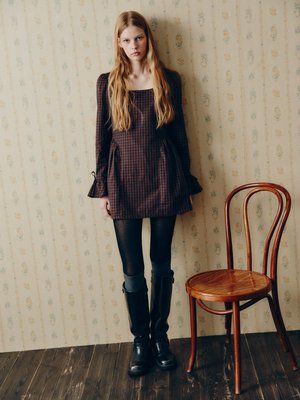 Мини платье SELA Young, бордовый, арт. seladress001