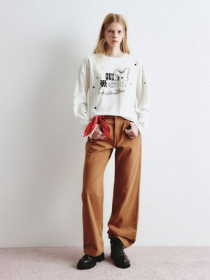 Джинсы Straight Fit SELA Young, коричневый, арт. 14941