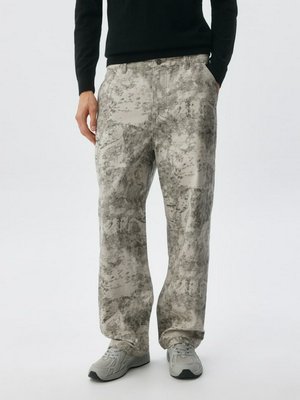 Джинсы RELAXED FIT с принтом, серый, арт. 0001