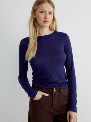 Лонгслив из смесового лиоцелла и шерсти, арт. 14949