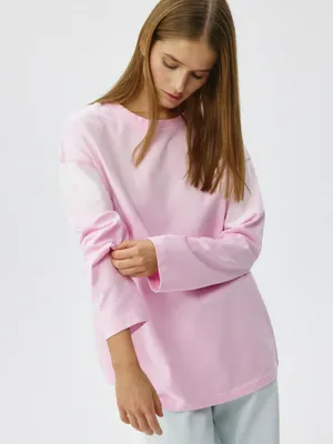 Лонгслив оверсайз с эффектом стирки, арт. 15009