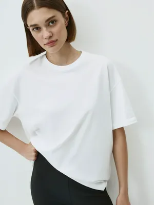 Футболка MIRA OVERSIZE FIT, белый, арт. 15020