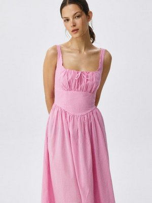 Платье миди из хлопка на бретелях, арт. 15029