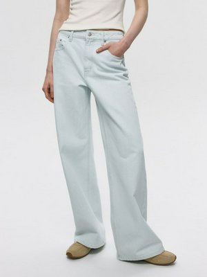 Джинсы WIDE LEG с патчем, светло-голубой, арт. WLG123