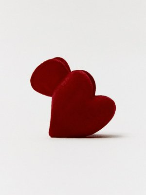 Заколка-крабик, красный, арт. 00001