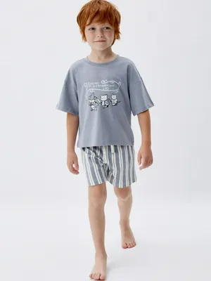 Пижама для мальчиков с принтом, арт. 15146