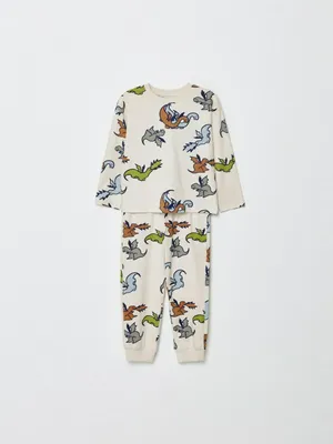 Трикотажная пижама с принтом для мальчиков, арт. 15148