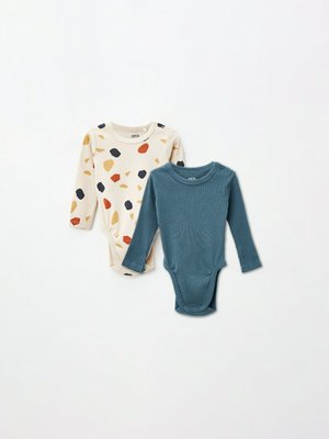 Набор комбинезонов для малышей, синий, бежевый, арт. Не указан