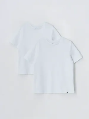 Набор из двух белых футболок, белый, арт. Не указан