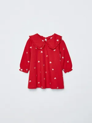 Трикотажное платье с принтом для малышей, арт. 15196