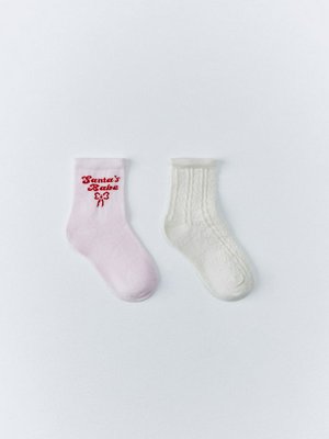 Набор из 2 пар новогодних носков для малышей, арт. 15206