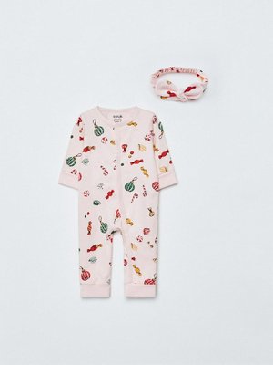 Комплект из комбинезона и повязки на голову для малышей, арт. 15209