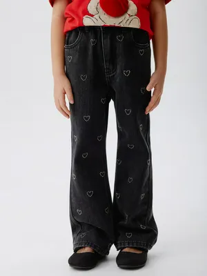 Джинсы Bootcut со стразами, арт. 15211