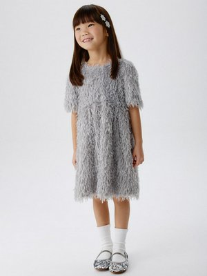 Нарядное пышное платье с эффектом перьев для девочек, арт. 15228