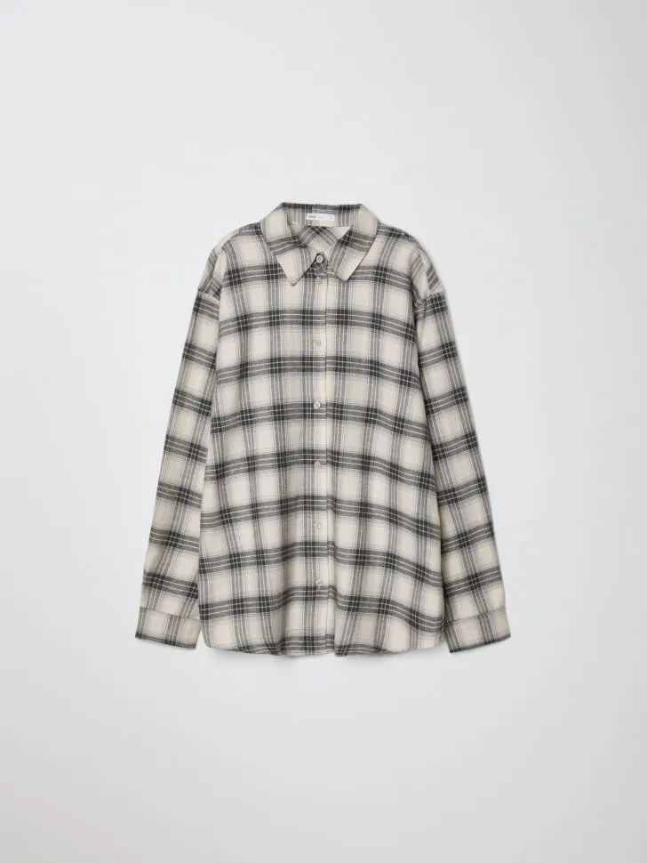 Рубашка оверсайз из хлопка, белый, арт. 15230