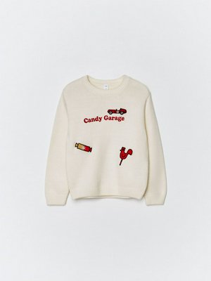 Вязаный джемпер с вышивкой, арт. 15264